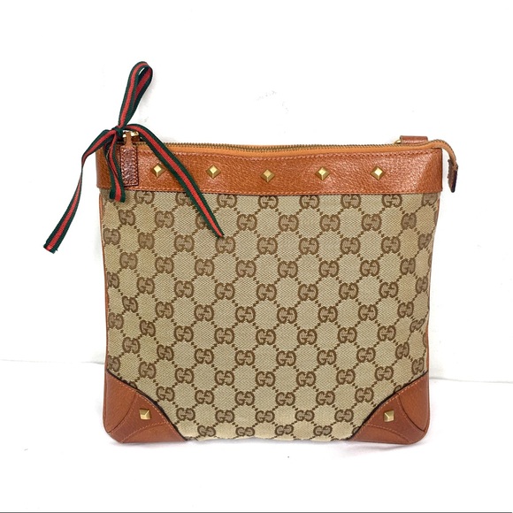 Authentic Gucci brown monogram crossbody bag - Picture 2 of 16